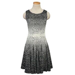 Eliza J Dress Sleeveless Black Cream A-Line Size 2
